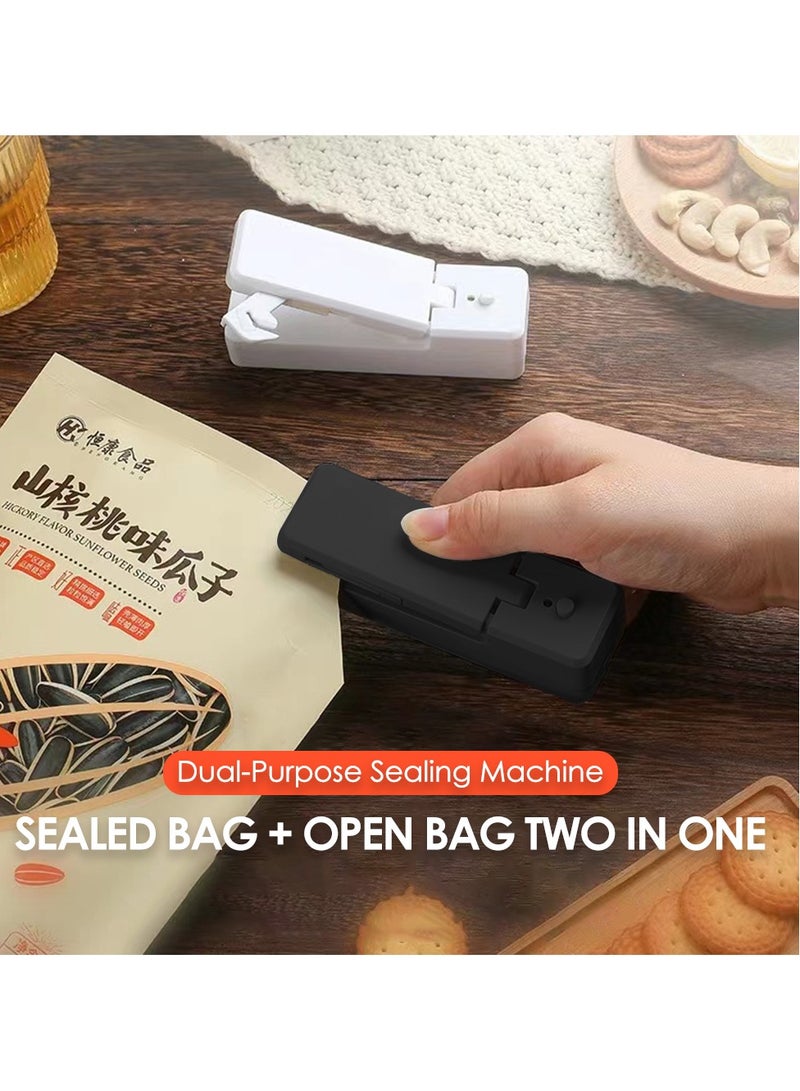 AROAQ Mini Bag Sealer, 2 in 1 Heat Seal and Cutter Mini Food Sealer, Portable Chargeable Heat Vacuum Sealers Plastic Sealer, Handheld Heat Sealer for Plastic Bags Food Storage0  - Image 4