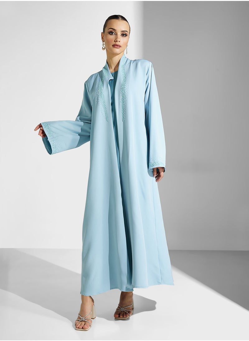 hayas closet Open Front Flared Sleeve Abaya  - Image 1