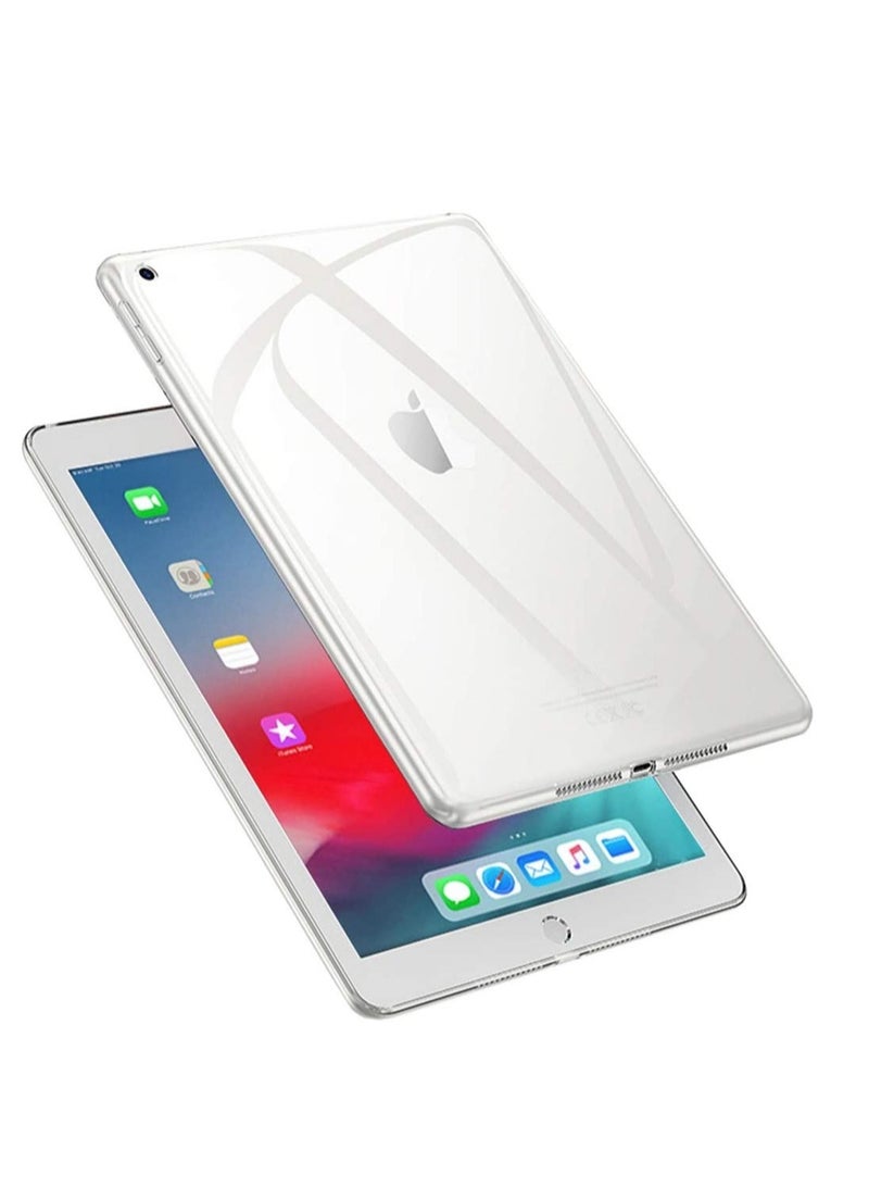 ELTRAZONE iPad 10.2" (2020/2019) Clear Case, Ultra-Thin Transparent Soft TPU Back Cover Resistant Flexible Case for iPad 8th/7th Generation - (Clear) - Image 1