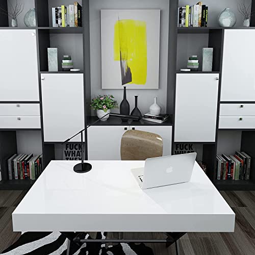 SUNBIRD White Contact Paper Transperent White Glossy Self Adhesive Paper Waterproof Kitchen Peel and Stick Wallpaper Removable Vinyl Wallpaper Kitchen Cabinet Furniture (12 X 60 Inch) - Image 2