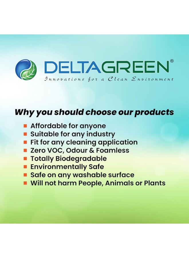 DELTAGREEN® Stain Remover Cleaner & Degreaser 1L – Eco-Friendly Tough Stain Fighter – Safe for All Surfaces  - Image 2