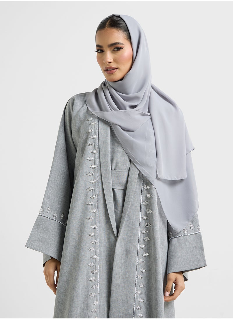 Khizana Abaya With Inner Dress & Sheila  - Image 5