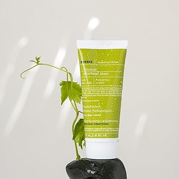 KORRES KORRES Santorini Grape Skin Refining Mask with Volcanic Sand Pore Refining with Activated Carbon Capsules Salicylic Acid BHA Vegan 70 ml - Image 3