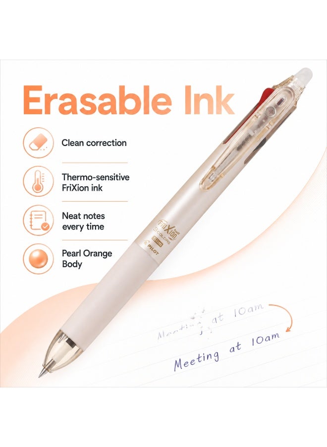 PILOT FriXion Ball 3 Slim Erasable Tri-Colour Pen LKFBS60UFPO, 0.38 mm, Pearl Orange, Gel Ink, 1 pen for planners - Image 5