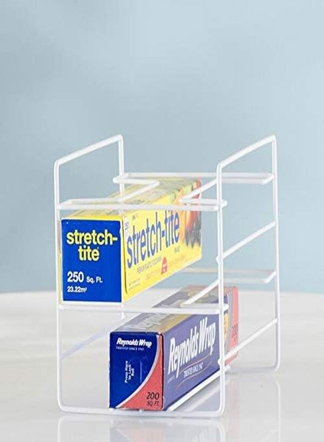 OGFC 21555 Wrap Organizer Shelving Rack, Aluminum Foil rack, Stretch film rack - White - Image 2