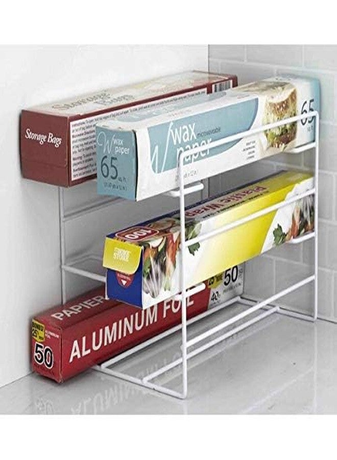 OGFC 21555 Wrap Organizer Shelving Rack, Aluminum Foil rack, Stretch film rack - White - Image 4