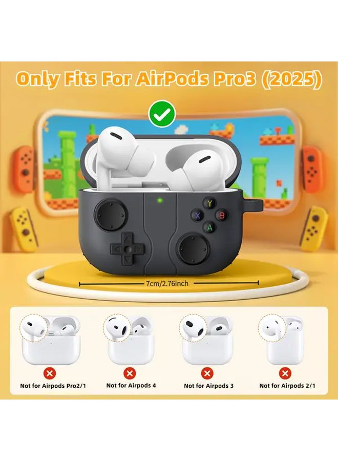 Gray Airpods Pro 3 Case Cover With Shockproof Protection And Cleaner Kit - Image 3