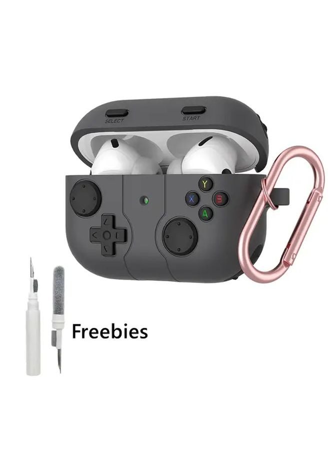 Gray Airpods Pro 3 Case Cover With Shockproof Protection And Cleaner Kit - Image 1