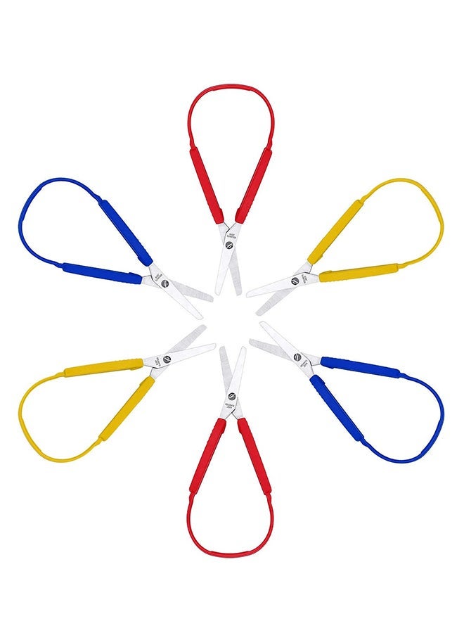 Loop Handle Colorful Grip Scissors  - Image 1