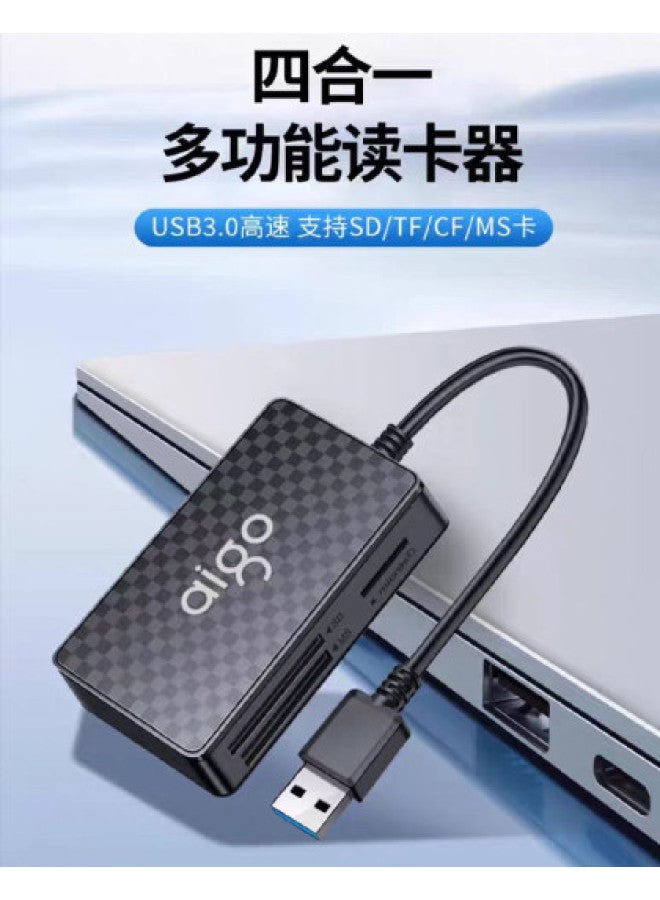 aigo Memory Card Reader High-speed Adapter For Dslr Camera, Phone, Computer - Multi-function All-in-one Converter With External Usb Port - Image 1
