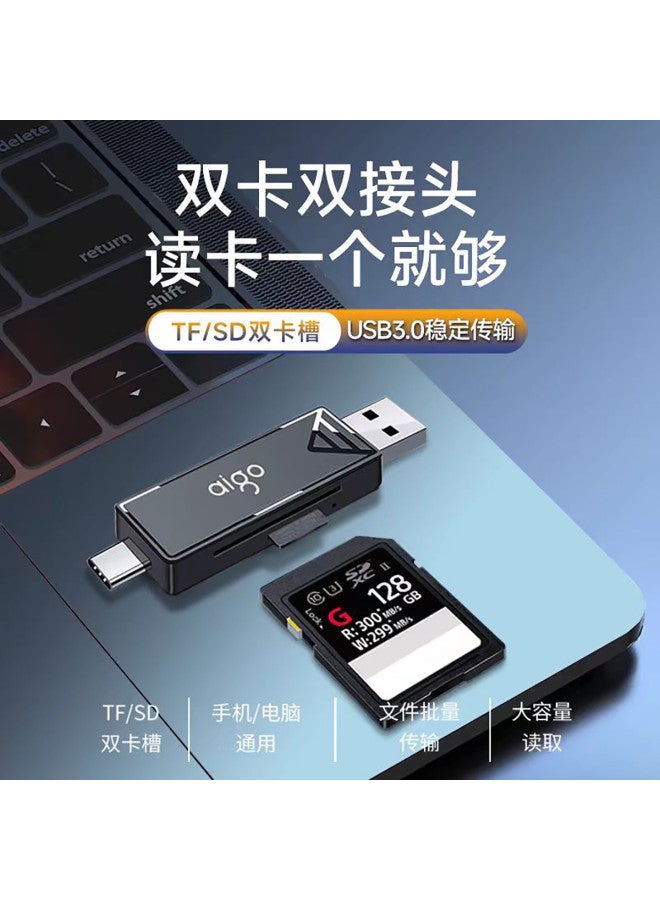 aigo Memory Card Reader High-speed Adapter For Dslr Camera, Phone, Computer - Multi-function All-in-one Converter With External Usb Port - Image 4