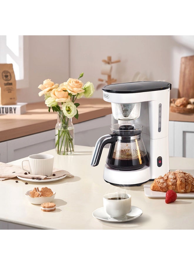 هيبرو ماكينة تحضير القهوة الأمريكية HiBREW 3 في 1، ماكينة تحضير القهوة بالتقطير، إبريق شاي زجاجي، ماكينة تحضير الشاي الساخن H12 أبيض - Image 3