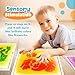 SMALL FISH Sensory Floor Tiles for Kids Toddlers 6 Pack Liquid Play Mats 12x12 Squares Autism Sensory Puzzle Pad Lava Tiles Games Dance Step Pads Preschool Classroom Montessori Gross Motor Daycare Toys - Image 4