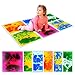 SMALL FISH Sensory Floor Tiles for Kids Toddlers 6 Pack Liquid Play Mats 12x12 Squares Autism Sensory Puzzle Pad Lava Tiles Games Dance Step Pads Preschool Classroom Montessori Gross Motor Daycare Toys - Image 3