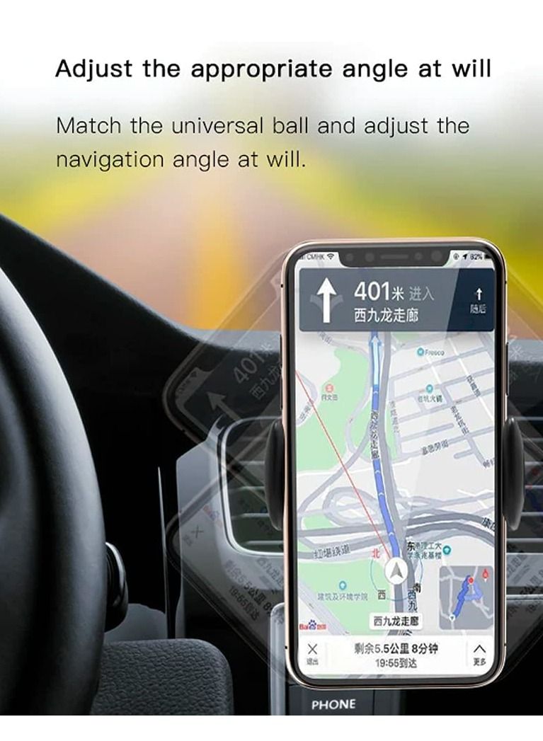 Yesido Airvent Universal Car Mount Mobile Phone Holder C47 - Black - Image 3