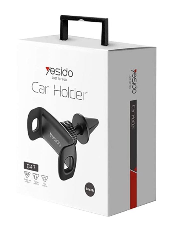 Yesido Airvent Universal Car Mount Mobile Phone Holder C47 - Black - Image 4