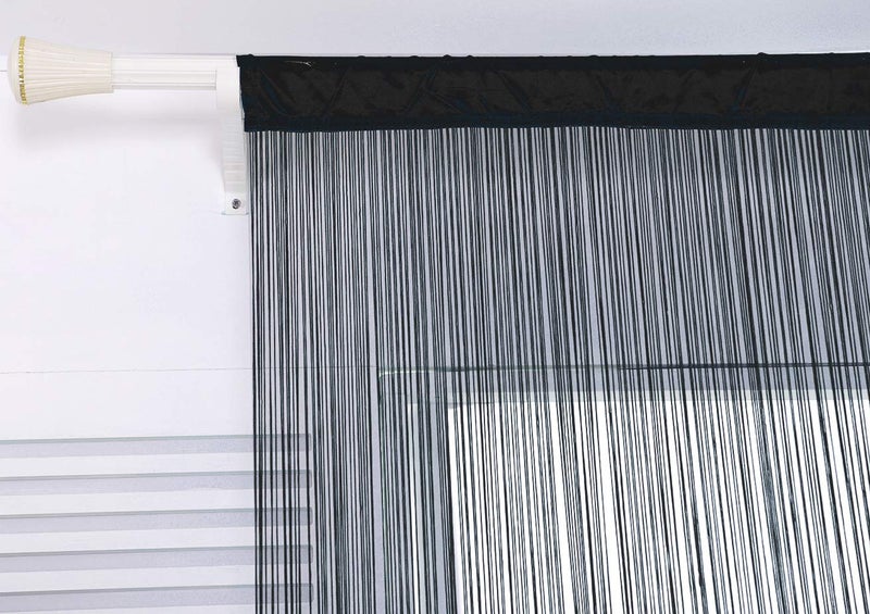 HSYLYM Door String Curtains Closet Curtains Room Dividers Dense for Doorways Windows Bedroom Closet Door Wall Hanging Decorative 79 inches Long 100x200cm/39x79in Black 1 Curtain Panel - Image 5