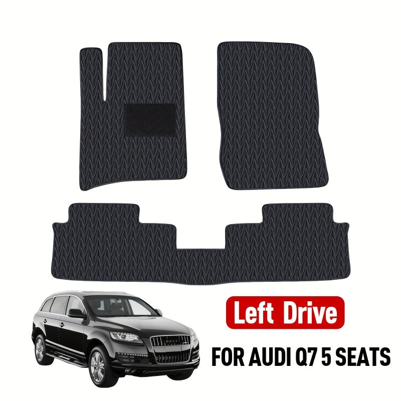 Floor Mats Compatible With 2006-2015 Audi Q7 SQ7 All Weather Protection Front And Rear Row Full Set Car Liners - Image 1