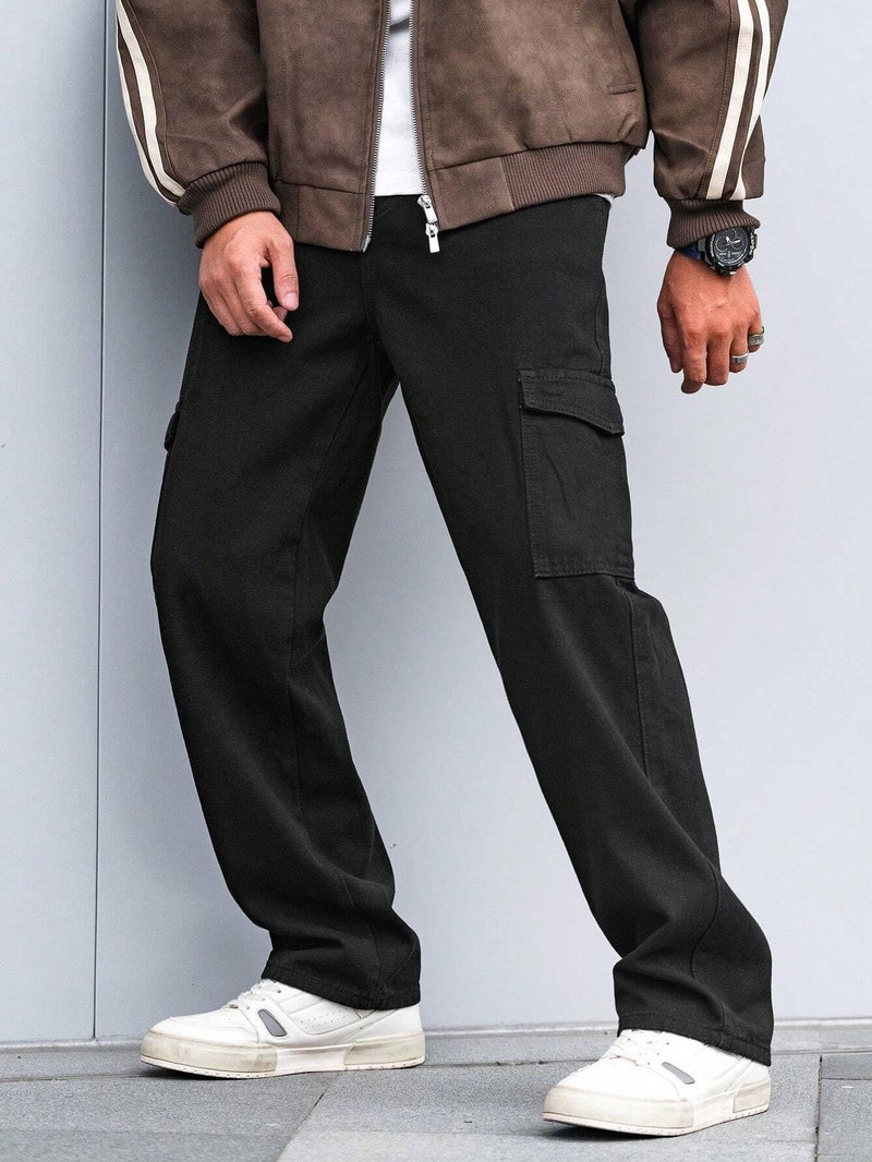 JVX Men Jeans || CargoJeans for Men || CARGOJEANS || Jeans for Man (NJJ-07) (in, Numeric, 30, Black) - Image 2