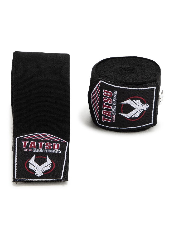 TATSU STRETCH HAND WRAPS BLACK 2.5M - Image 1