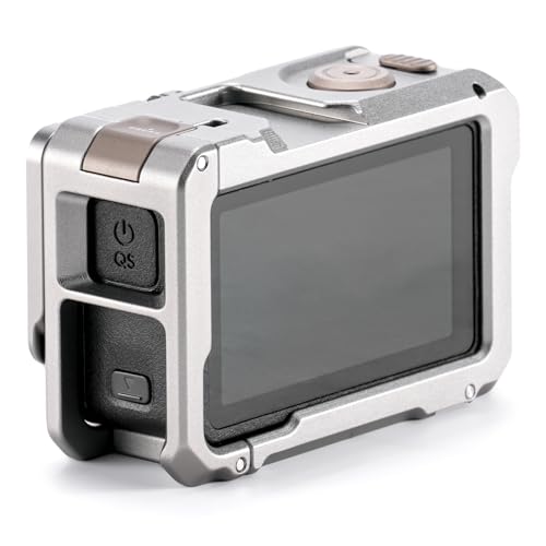 Tilta Full Camera Cage Compatible with DJI Osmo Action 3, Action 4 & Action 5 Pro (Titanium Gray) | Magnesium-Aluminum Frame | Cold Shoe & 1/4″-20 Mounts | Magnetic Mount Design | Shock-Absorbing Pads - Image 3