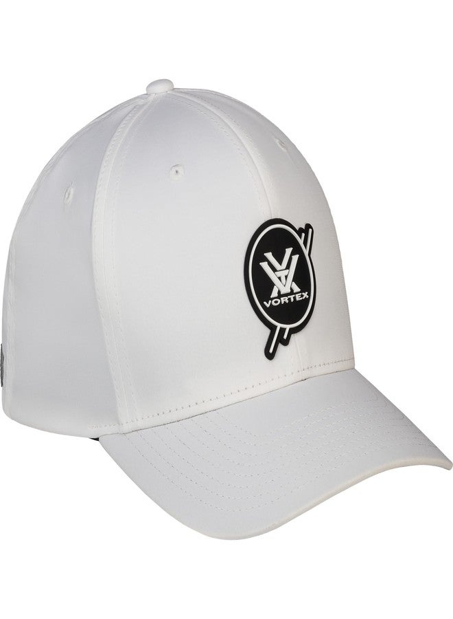 فورتكس قبعة غولف رجالية من Vortex Take Off Logo Patch (بيضاء) - Image 2