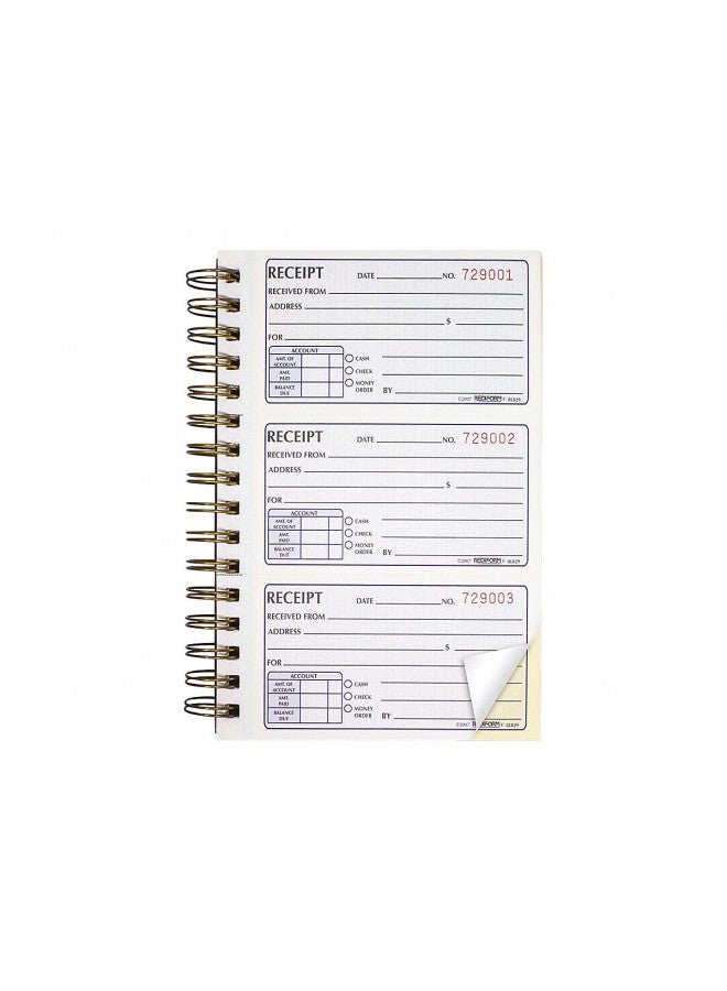Rediform Gold Standard Money Receipt Book, 2.75" x 5", 225 Numbered Duplicates (8L829) - Image 2