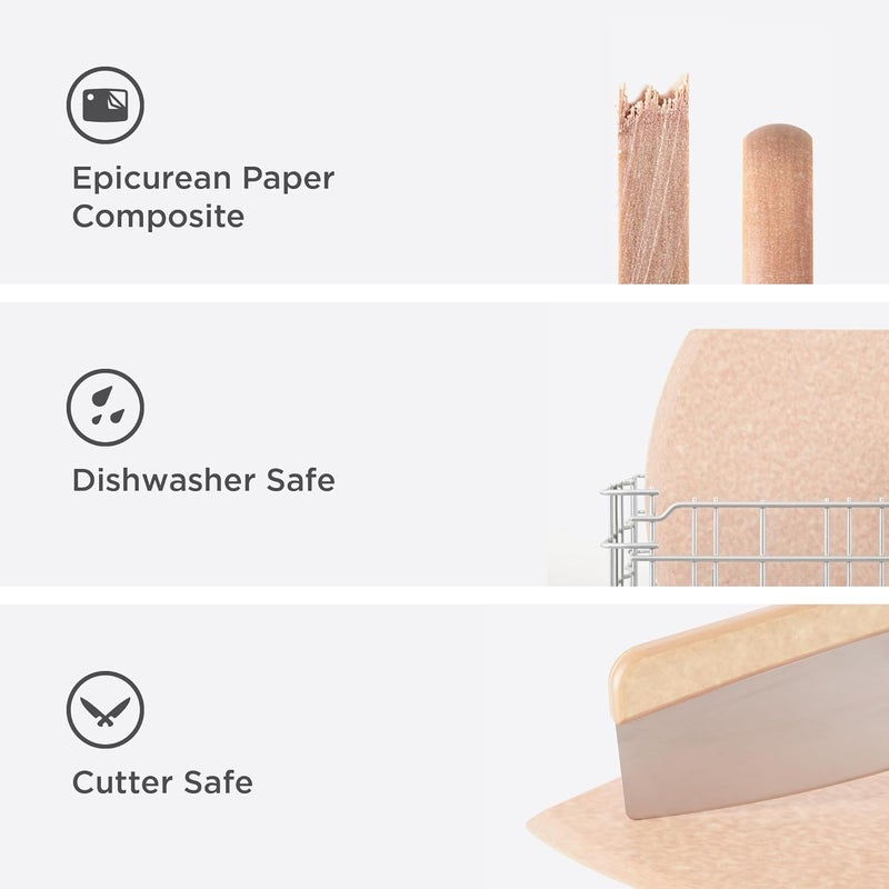 Epicurean Reversible Pizza Peel - 21.5" x 14" Natural Wood - Image 2