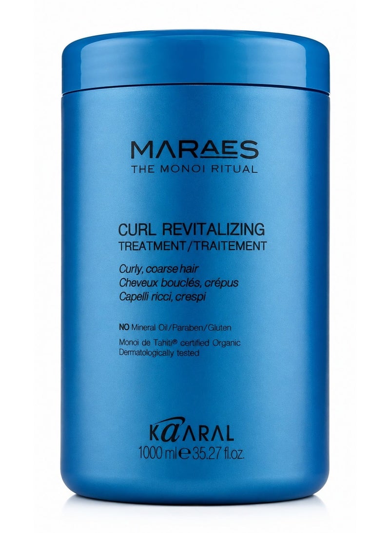 kaaral MARAES Curl Revitalizing Treatment for Curly , Coarse Hair 1000ml - Image 1