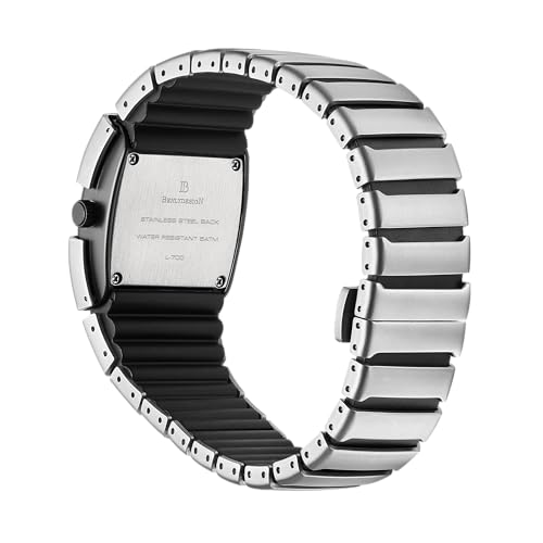 BENLYDESIGN Quartz Silver Cool Luminous Dial Watch, Unique Metal Futuristic Watch for Men, 5ATM Waterproof Mens Stainless Steel Watch - Image 4