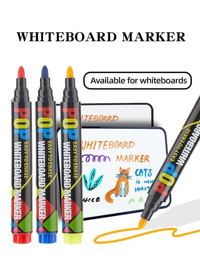 Artriink 12 pcs Whiteboard Markers Set Multicolour - Image 2
