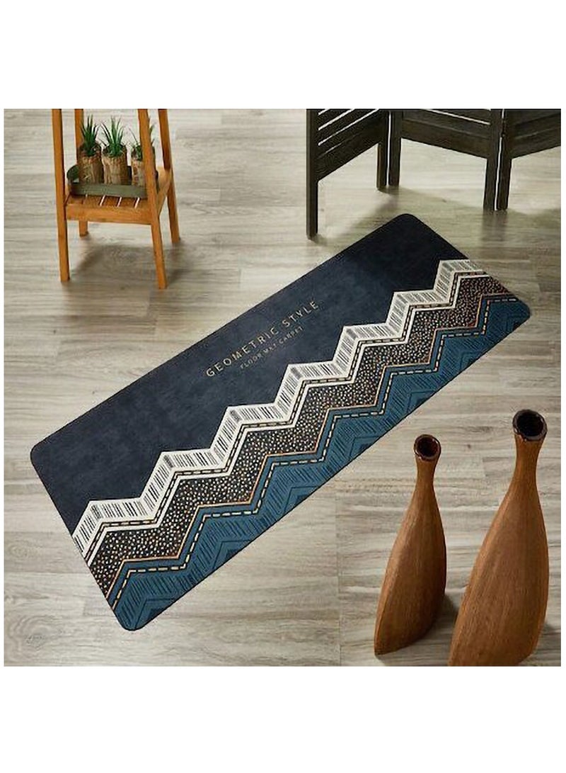 عربست قطعتان من سجادات أرضية المطبخ، سجادة غرفة الاستحمام فائقة الامتصاص، سجادة مطبخ قابلة للغسل، سجادة أرضية طين دياتوم مقاومة للانزلاق للمكتب، الغسيل، غرفة الاستحمام - Image 3