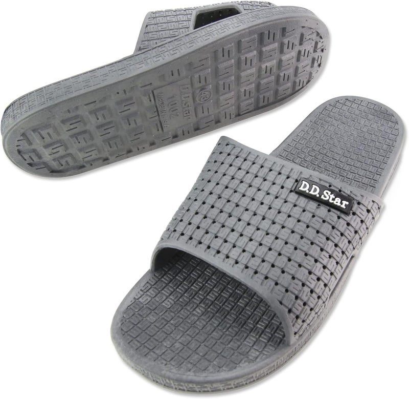 D.D.Star Big Size Bathroom Slippers For Men and Women Non-Slip Quick Drying Shower Shoes Comfortable And Soft Sole Slide On Sandal - Image 1