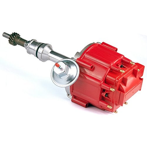MAS Ignition HEI Red Cap Distributor with 65K Volt Coil SBF Ford Small Block 221 260 289 302 Compatible with Ford 300 E-100 F-150 Econoline Mustang Fairmont Replacement For 1030213 PE330U - Image 4
