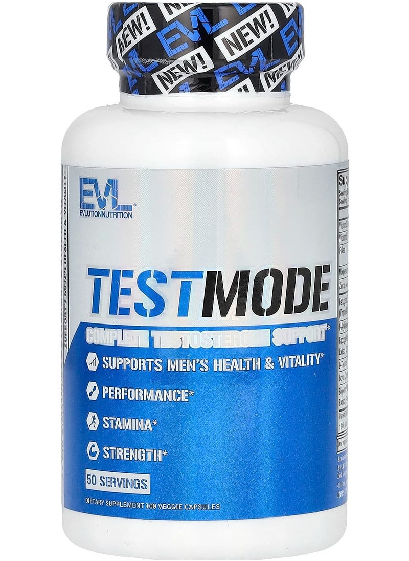 EVLUTION NUTRITION TestMode, 100 Veggie Capsules 