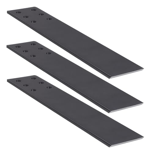 WEKIS 16 Inch Countertop Support Bracket, 3 Pack Solid Iron Heavy Duty Hidden Flat Floating Shelf Brackets, Top Mount Knee Wall Support Mantel Bracket Hardware for Wood Granite Quartz Countertop - Image 1
