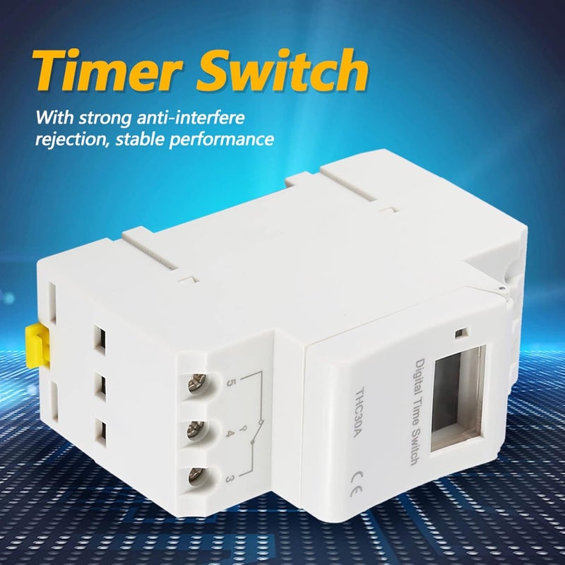 Digital Programmable Timer Switch Relay 12V Electronic Time Control 86x36x66mm - Image 5