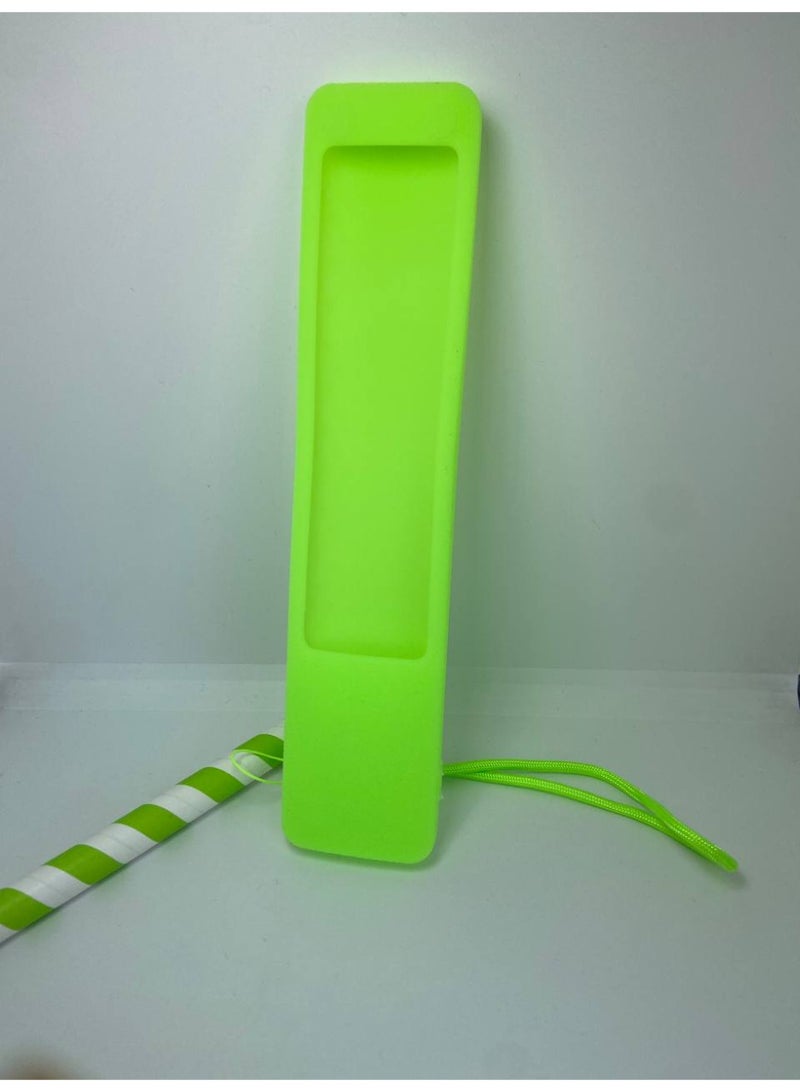 CASE Silicone Protective Remote Cover for Xiaomi XMRM-ML TV Remote Control, Anti-Slip Design, with Strap, Compatible with TV A32"/A43"/A55"/A PRO 65"Series/Q2 Models (2022-2025) (Neon Green) - Image 3