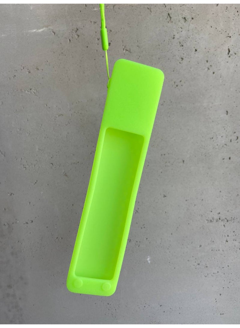 CASE Silicone Protective Remote Cover for Xiaomi XMRM-ML TV Remote Control, Anti-Slip Design, with Strap, Compatible with TV A32"/A43"/A55"/A PRO 65"Series/Q2 Models (2022-2025) (Neon Green) - Image 4