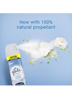 Glade Glade Air Freshener Clean Linen – 8.3 oz (235 g) Spray, Fresh & Long-Lasting Scent for Home, Office, & Bathroom Odor Elimination  - Image 5