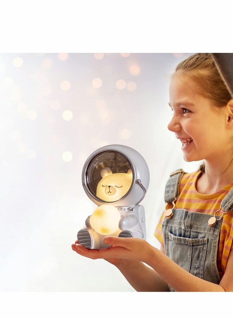 Excefore Night Light for Kids  Spaceman LED Nursery Astronaut Moon Lamps Galaxy Guardian Desktop Decoration Birthday Gift (Space Cat) - Image 4