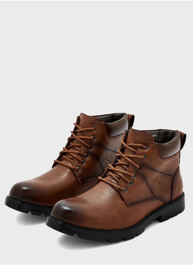 Robert Wood - Casual Laced Boots - Image 1