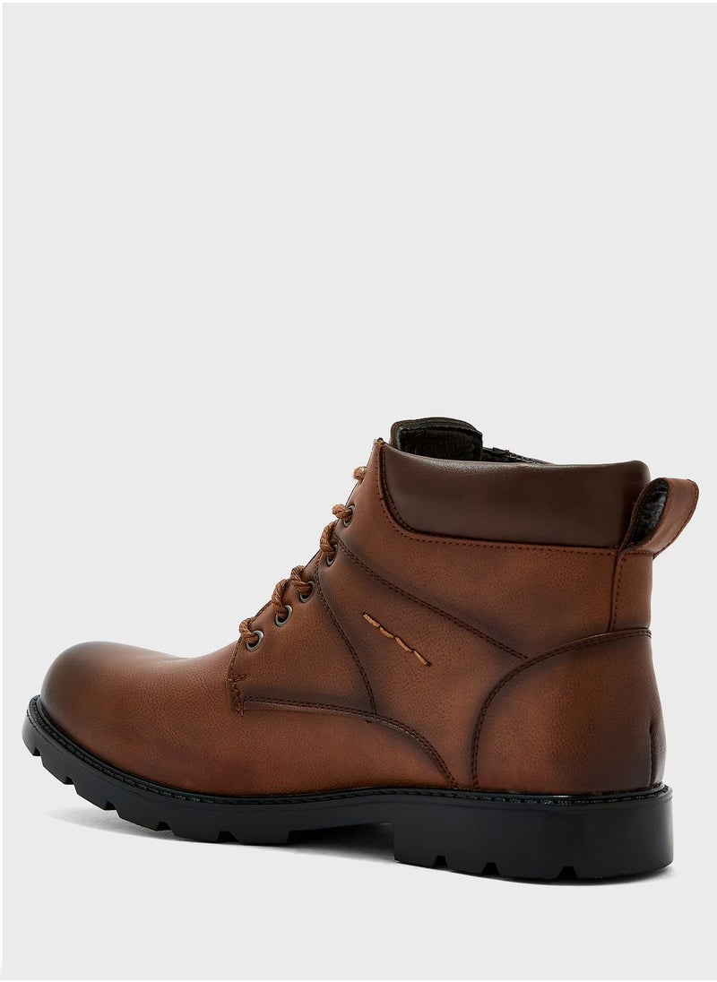 Robert Wood - Casual Laced Boots - Image 1