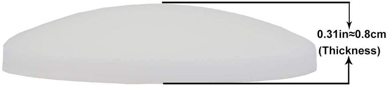 KolorFish Door Knob Wall Shield, 12Pcs Transparent Round Soft Rubber Wall Protector Self Adhesive Door Handle Bumper - Image 4