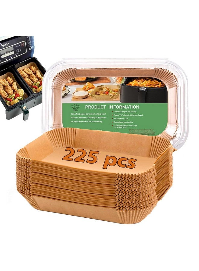 mutvle Air Fryer Liners for Ninja Dual, Air Fryer Parchment Paper Liners Disposable for Ninja DZ201, Ninja Foodi Liners, Disposable Ninja Dual Rectangular, AirFryer Paper Liners Rectangle Accessories Ninja - Image 1