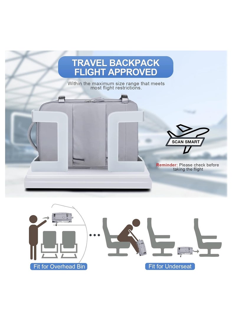 Extra Large Waterproof Travel Backpack, Business Weekender Luggage Backpack, Computer Bag, Hiking Bag, School Bag with Shoe Compartment, Wet Pocket, USB Interface - Image 5