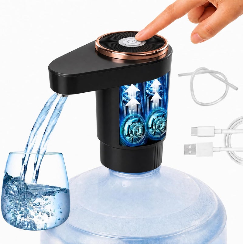 Proxima Direct Electric Water Pump with Double Outlets, Intelligent Quantification, and Type-C Charging - Ideal for Office, Home, and Kitchen - Image 2