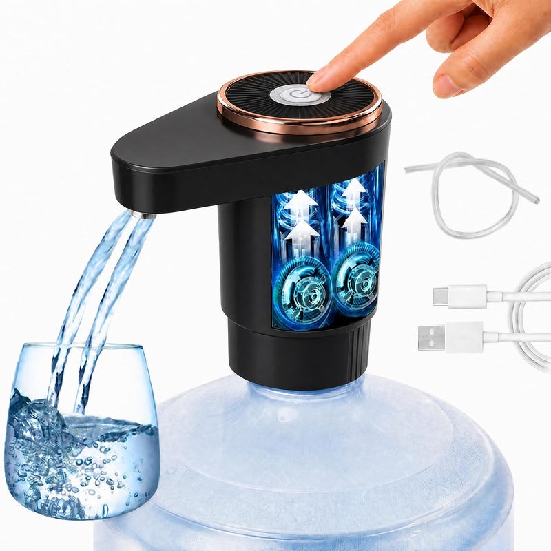 Proxima Direct Electric Water Pump with Double Outlets, Intelligent Quantification, and Type-C Charging - Ideal for Office, Home, and Kitchen - Image 1