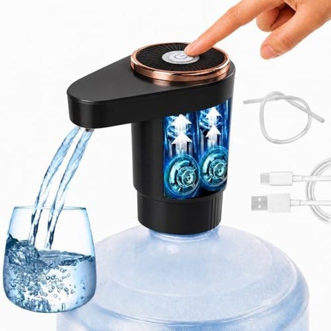 Proxima Direct Electric Water Pump with Double Outlets, Intelligent Quantification, and Type-C Charging - Ideal for Office, Home, and Kitchen - Image 3