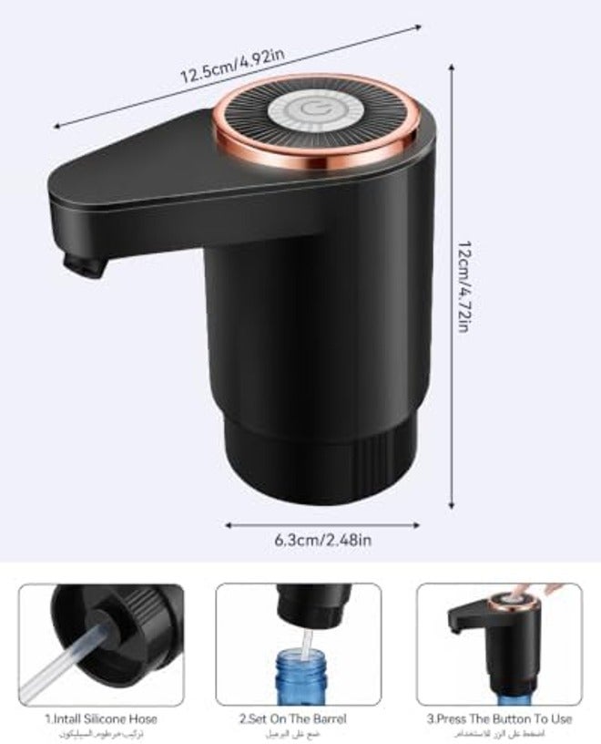 Proxima Direct Electric Water Pump with Double Outlets, Intelligent Quantification, and Type-C Charging - Ideal for Office, Home, and Kitchen - Image 4
